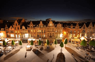 The Oude Markt in Leuven